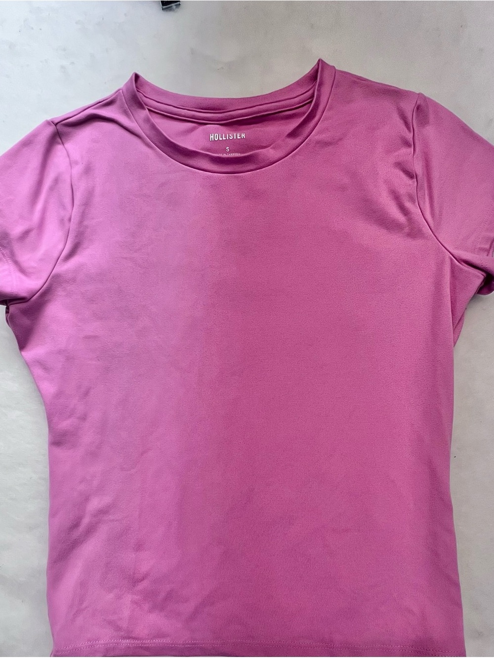 Hollister - Pink Baby Tee,Small